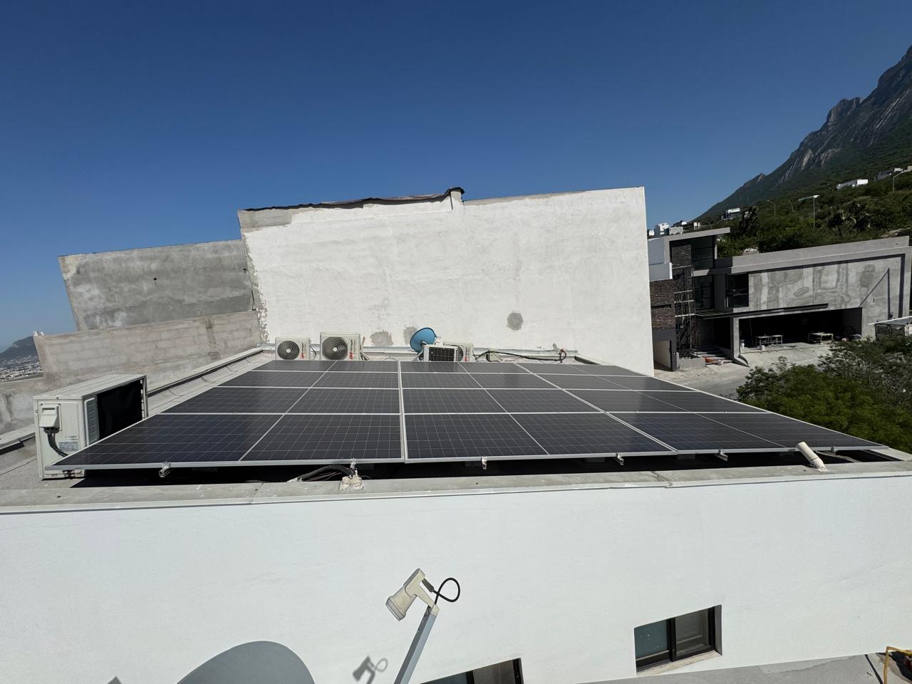 Panel solar instalado